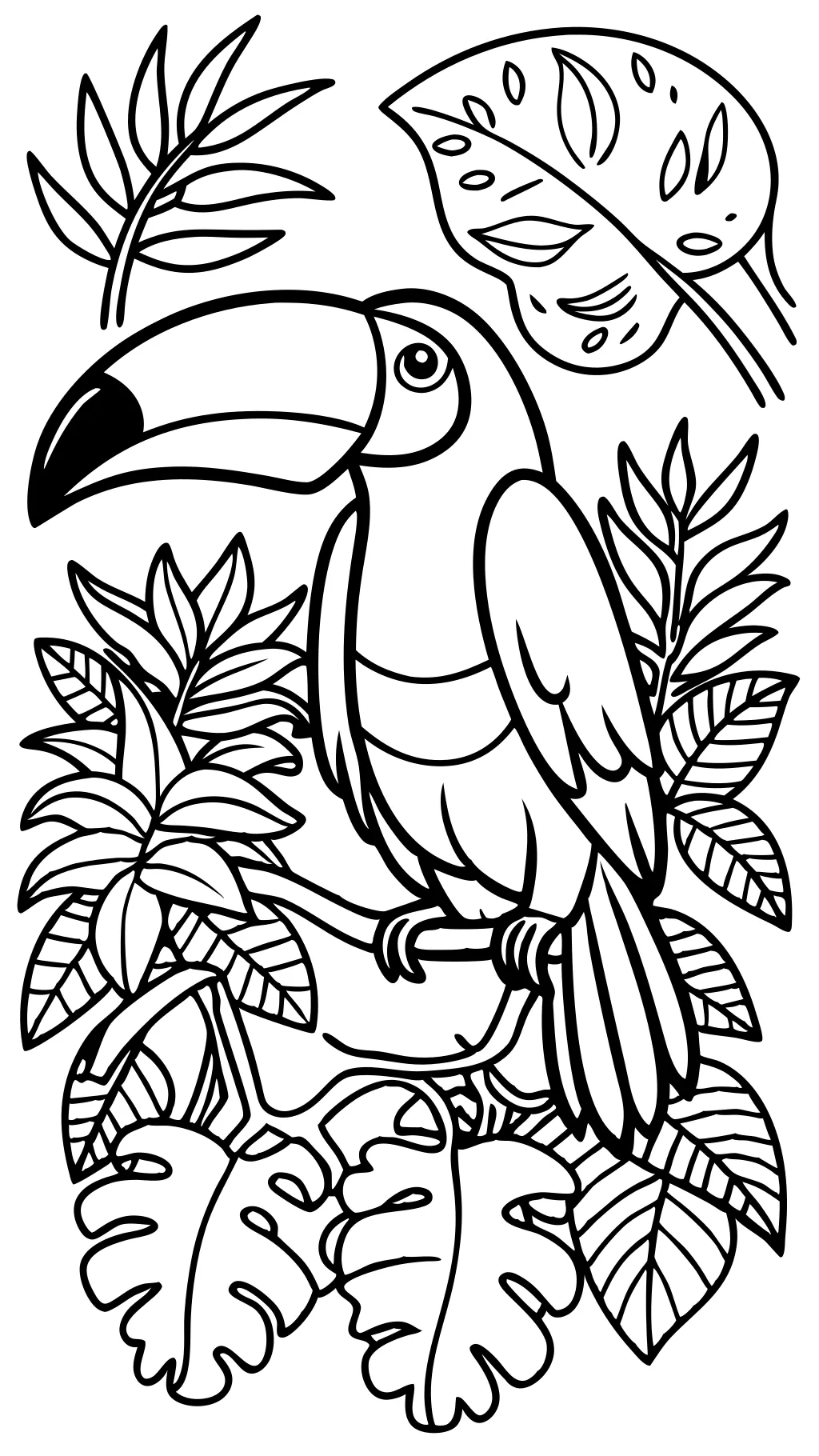 coloriage toucan